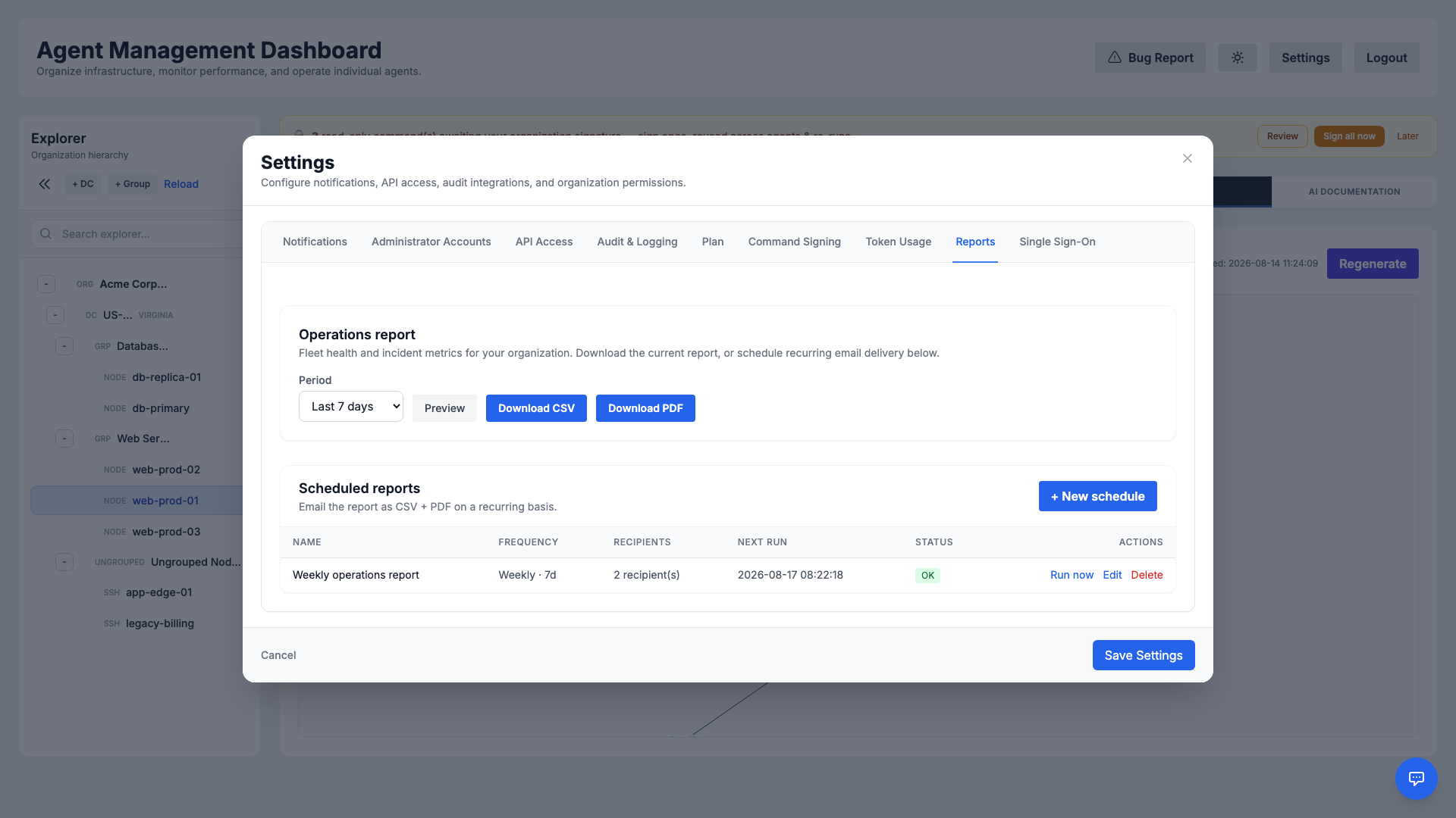 Operations Reports