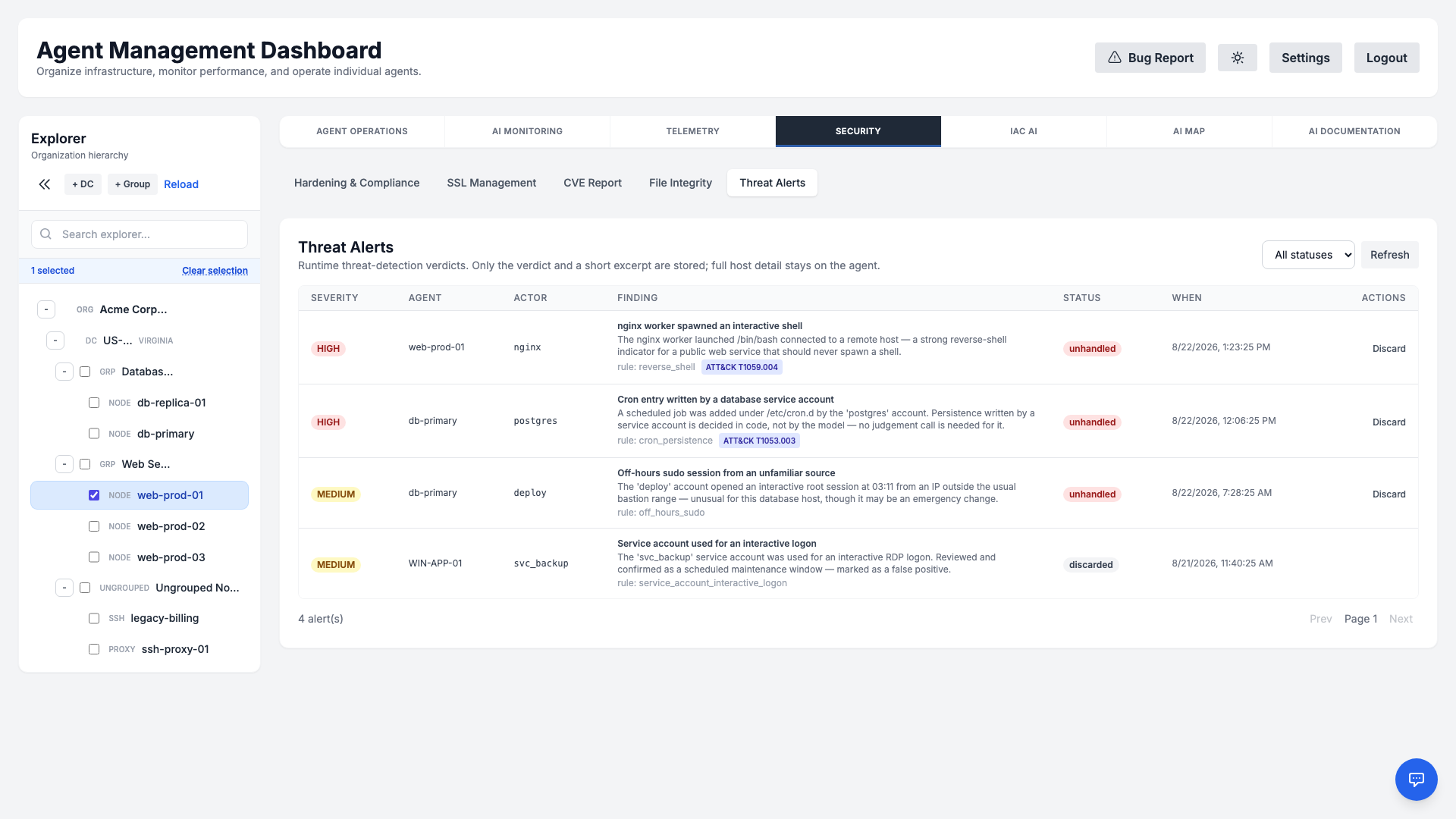 Threat Alerts